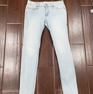 Forever 21 Light Wash Skinny Jeans